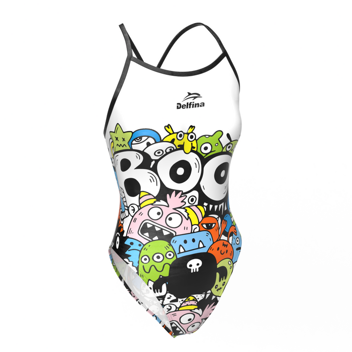 Custom High Leg Cut Thin Strap One Piece